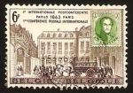 Sellos de Europa - B�lgica -  1ª conferencia internacional de correos, hotel las postas de paris
