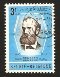 Stamps Belgium -  profesor kekule y la formula del benzeno