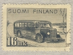 Sellos del Mundo : Europe : Finland : autobus