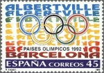 Stamps Spain -  ESPAÑA 1992 3211 Sello Nuevo Paises Olímpicos. Albertville y Barcelona