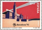 Stamps Spain -  ESPAÑA 1992 ** Sello Nuevo Juegos de la XXV Olimpiada Barcelona'92 Estadio Olímpico