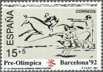 Stamps Spain -  ESPAÑA 1991 3104 Sello Nuevo Barcelona'92 Serie Pre-olímpica Pentathlón Moderno