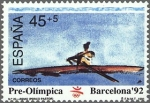 Stamps Spain -  ESPAÑA 1991 3106 Sello Nuevo Barcelona'92 Serie Pre-olímpica Remo