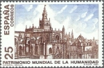 Stamps Spain -  ESPAÑA 1991 3148 Sello Nuevo Patrimonio de la Humanidad Catedral de Sevilla