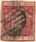 Sellos de Europa - España -  CORREOS 1854