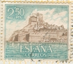 Stamps Spain -  Castillo de Peñiscola