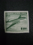 Stamps : America : Chile :  correo aereo - chile - mint