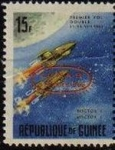 Stamps : Africa : Guinea :  Republica de Guinea 1965 Scott 390 Sello Nuevo Primer Vuelo Doble 11-15/08/62 Botok 3 y 4 con sobrei