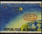 Sellos del Mundo : Africa : Guinea : Republica de Guinea 1965 Scott 391 Sello Nuevo Primer Satélite Lanzado al espacio 04/10/57 con sobre