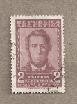 Stamps Argentina -  Esteban Echevarría, poeta