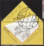 Stamps Switzerland -  SUIZA Switzerland Suisse 1999 Scott1053/4 Sellos 125 Aniv. UPU Sobre Michel1690/1 usado