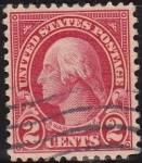 Stamps United States -  USA 1923 Scott 554 Sello Presidente George Washington (22/1/1732-14/12/1799 usado Estados Unidos
