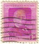 Sellos de America - Estados Unidos -  USA 1950 Scott 988 Sello Personajes Samuel Gompers usado Estados Unidos Etats Unis