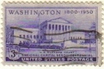Stamps United States -  USA 1950 Scott 991 Sello Edificio de la Corte Suprema usado Estados Unidos Etats Unis