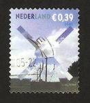 Stamps : Europe : Netherlands :  Silueta de un molino tradicional