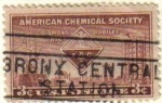 Sellos de America - Estados Unidos -  USA 1951 Scott 1002 Sello Aniv. Sociedad Quimica Americana Emblema y Simbolos usado Estados Unidos E