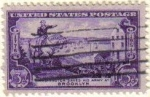 Stamps United States -  USA 1951 Scott 1003 Sello George Washington Evacuating Army usado Estados Unidos Etats Unis