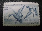 Sellos de America - Estados Unidos -  preserving wetlands
