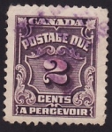 Sellos de America - Canad� -  Postage due