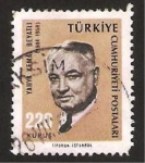 Sellos del Mundo : Asia : Turkey : yahya kemal beyatli