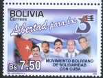 Sellos de America - Bolivia -  Movimiento boliviano de Solidaridad con Cuba