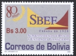 Stamps Bolivia -  80 Años superintendencia de Bancos y Entidades Financieras