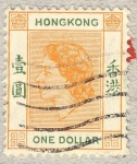 Stamps Hong Kong -  Queen Elizabeth II