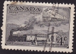 Stamps : America : Canada :  Ferrocarriles 1851-1951