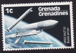 Stamps : America : Grenada :  Space Shuttle Booster jettison