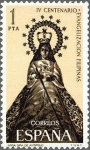 Stamps Spain -  ESPAÑA 1965 1693 Sello Nuevo Evangelización Filipinas Virgen de Antipolo
