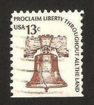 Stamps United States -  campana, proclamar libertad por todas partes de la tierra