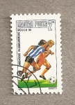 Stamps Hungary -  Campeonato mundial fútbol Méjico