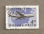 Stamps Hungary -  Avión Boeing  747