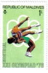 Stamps Asia - Maldives -  Olimpiadas Montreal 1976