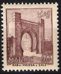 Stamps : Africa : Morocco :  Puerta Bab e Mrissa de la ciudad de Salé.