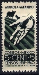 Stamps America - Mexico -  Censos 1939-1940. Agrícola-ganadero.