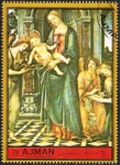 Sellos de Asia - Emiratos rabes Unidos -  Ajman, la virgen y el niño