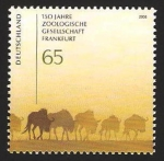 Stamps Germany -  150 anivº del zoo gesellschaft de frankfurt