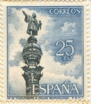 Stamps Spain -  Monumento a Colón