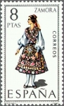 Stamps Spain -  ESPAÑA 1971 2017 Sello Nuevo Trajes típicos Españoles Zamora c/señal charnela