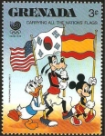 Stamps Grenada -  olimpiada seul 88, de walt disney