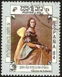 Stamps Asia - Laos -  pintura de francisco de zurbaran