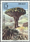 Stamps Spain -  ESPAÑA 1973 2124 Sello Nuevo Serie Flora Drago Dracaena Draco