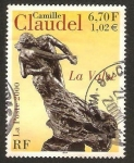 Stamps : Europe : France :  escultura " el vals ", de camille claudel
