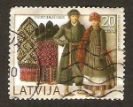 Stamps : Europe : Latvia :  trajes tipicos