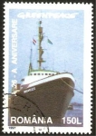 Stamps Romania -  anivº de greenpeace, barco