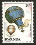 Stamps Rwanda -  globo de pilatre