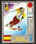 Stamps Equatorial Guinea -  olimpiada de invierno en sapporo 72, slalom especial