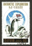 Sellos del Mundo : Asia : Corea_del_norte : expedicion a la antartida, pinguinos