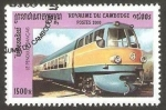 Stamps : Asia : Cambodia :  tren